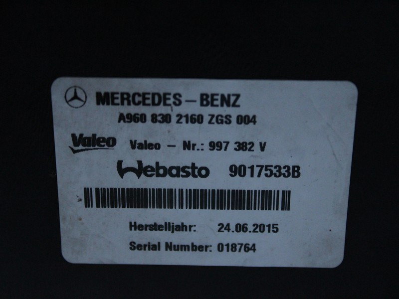 CLIMA STATIONARE MERCEDES ACTROS MP4 A9608302160 - A/C part for Truck: picture 3 CLIMA STATIONARE MERCEDES ACTROS MP4 A9608302160 - A/C part for Truck: picture 3