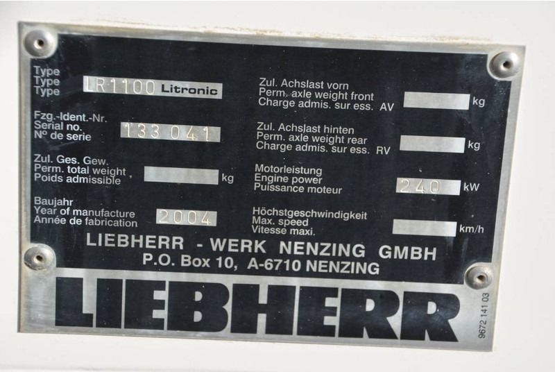 Crawler crane Liebherr LR 1100: picture 12