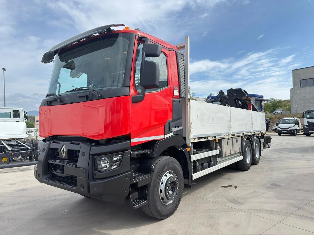 RENAULT C430 - Dropside/ Flatbed truck, Crane truck: picture 1 RENAULT C430 - Dropside/ Flatbed truck, Crane truck: picture 1