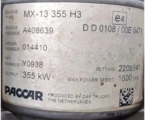 DAF - Engine: picture 5 DAF - Engine: picture 5