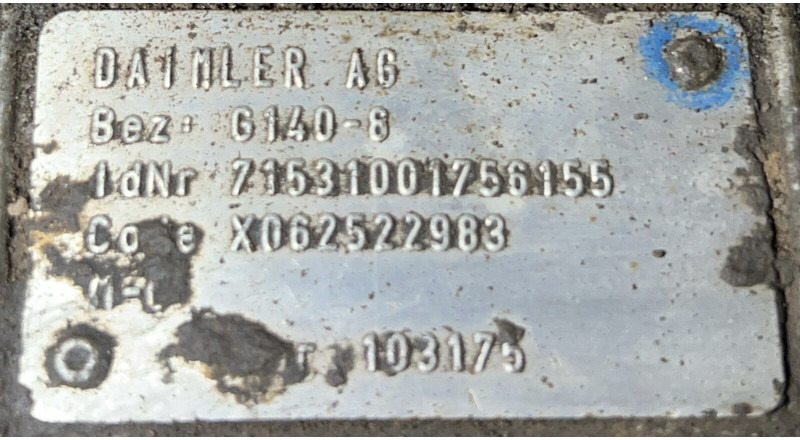 Mercedes-Benz G140-8 - Gearbox: picture 4 Mercedes-Benz G140-8 - Gearbox: picture 4