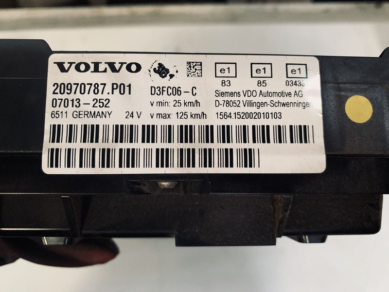 Volvo FL 280 - Dashboard: picture 3 Volvo FL 280 - Dashboard: picture 3