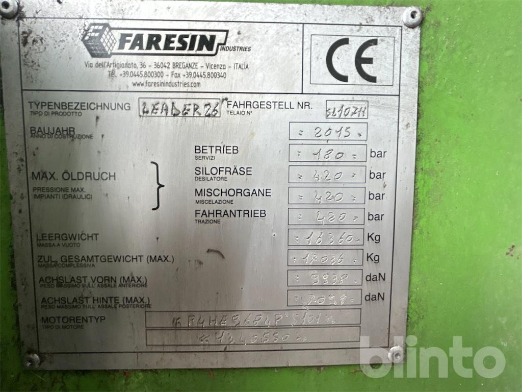 Leader 2600 (2015) - Forage mixer wagon: picture 5 Leader 2600 (2015) - Forage mixer wagon: picture 5