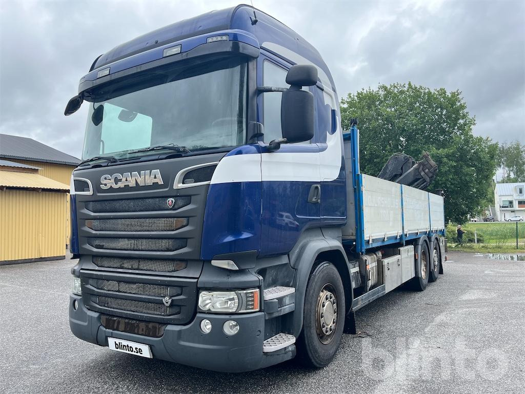 SCANIA R580LB6X2HNB - Dropside/ Flatbed truck, Crane truck: picture 1 SCANIA R580LB6X2HNB - Dropside/ Flatbed truck, Crane truck: picture 1