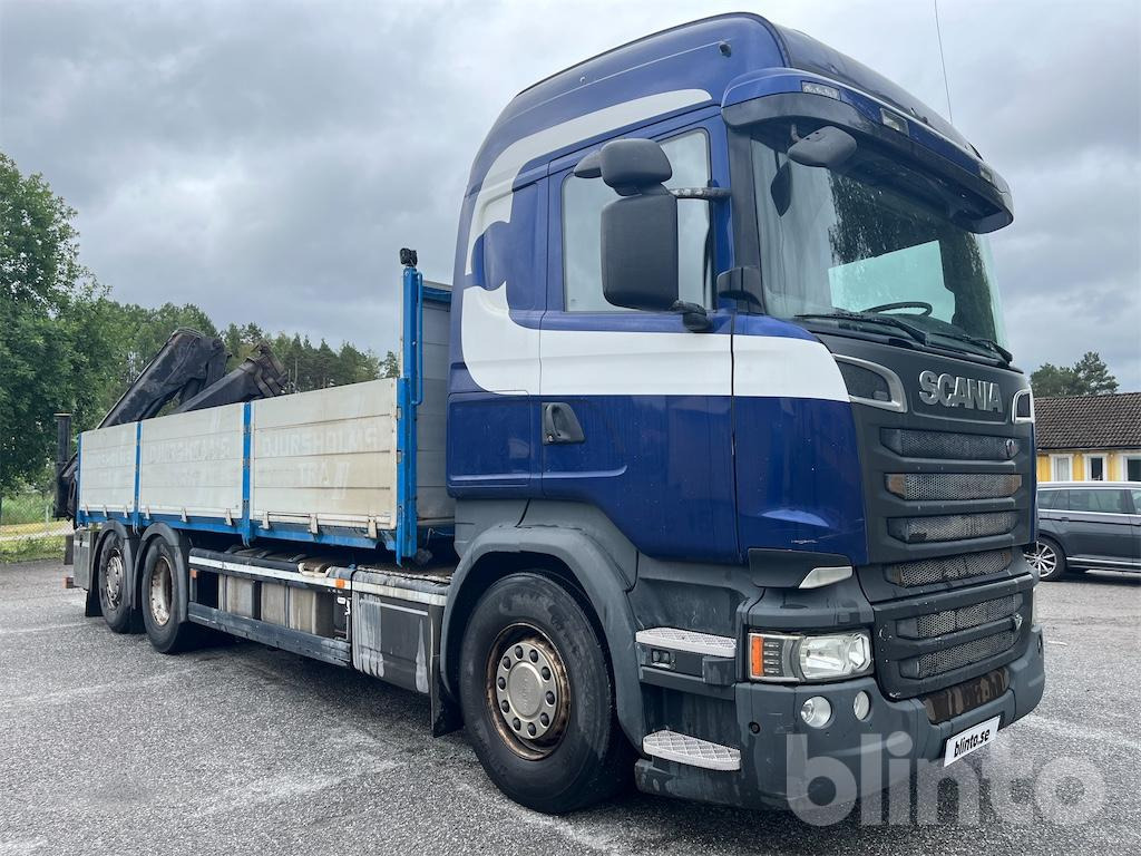 SCANIA R580LB6X2HNB - Dropside/ Flatbed truck, Crane truck: picture 3 SCANIA R580LB6X2HNB - Dropside/ Flatbed truck, Crane truck: picture 3