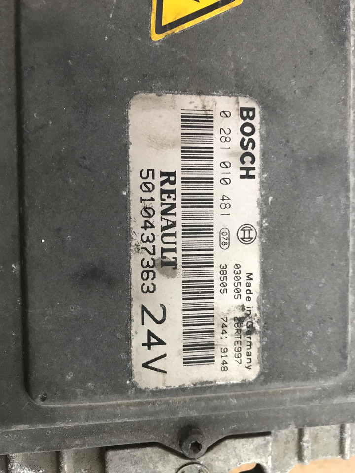CENTRALINA MOTORE EDC - RIF. RENAULT 5010437363 - RIF. BOSCH 0281010481 - ECU: picture 2 CENTRALINA MOTORE EDC - RIF. RENAULT 5010437363 - RIF. BOSCH 0281010481 - ECU: picture 2