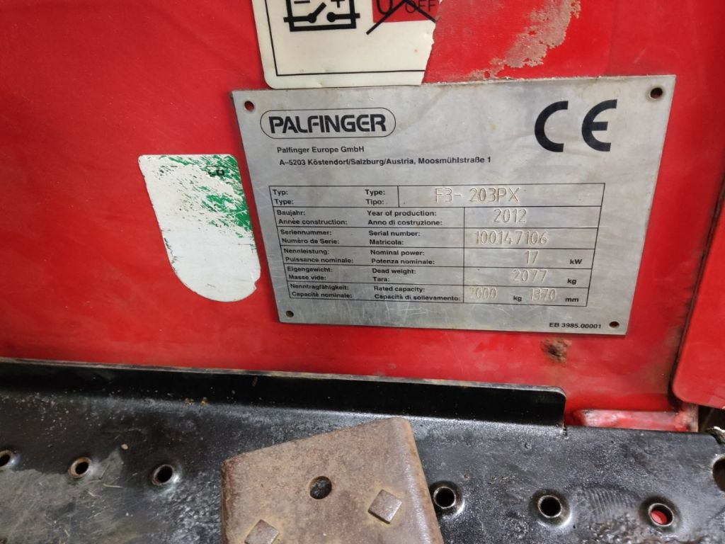 Palfinger F3-203PX - Diesel forklift: picture 5 Palfinger F3-203PX - Diesel forklift: picture 5