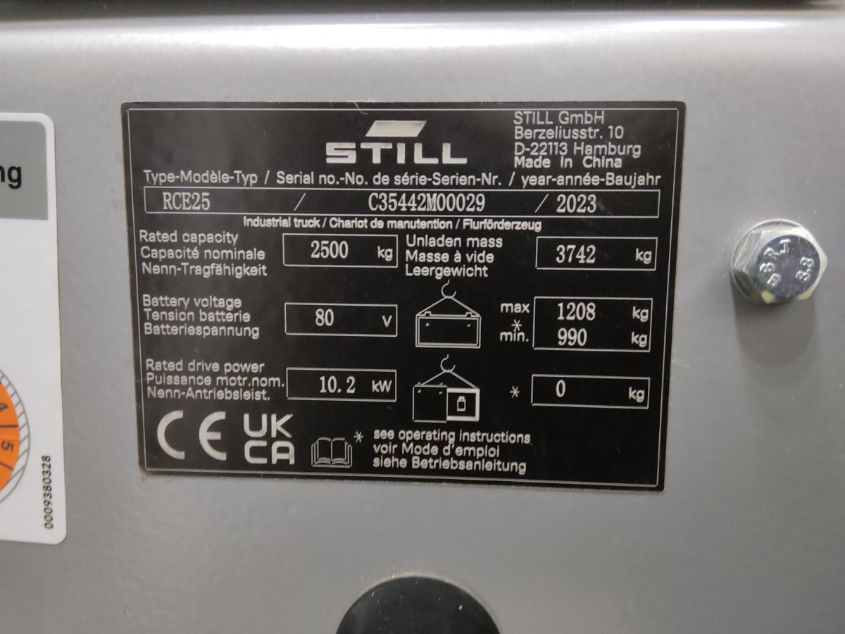 STILL RCE25 - Electric forklift: picture 5 STILL RCE25 - Electric forklift: picture 5