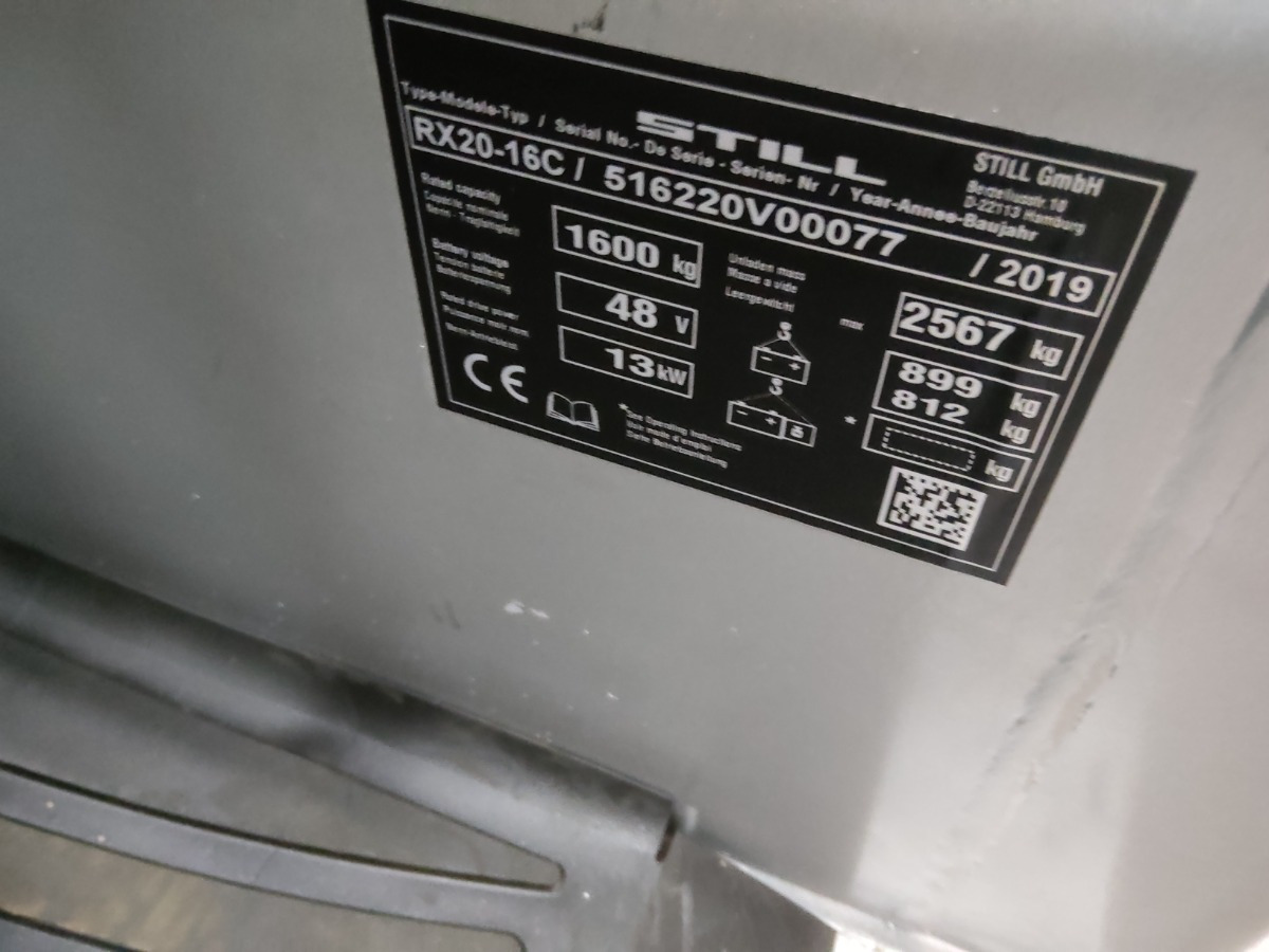 Still RX20-16C - Electric forklift: picture 5 Still RX20-16C - Electric forklift: picture 5