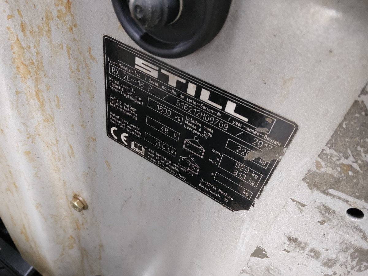 Still RX20-16P - Electric forklift: picture 5 Still RX20-16P - Electric forklift: picture 5