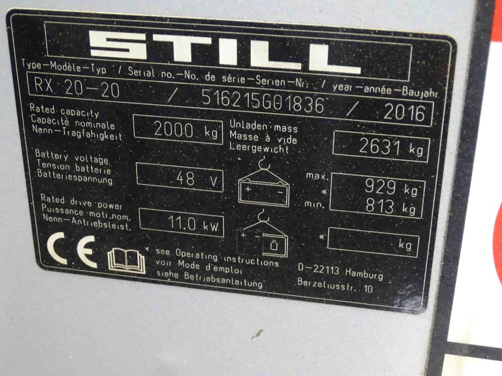 Still RX20-20 - Electric forklift: picture 5 Still RX20-20 - Electric forklift: picture 5