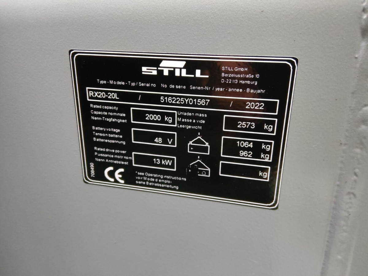 Electric forklift Still RX20-20L: picture 10 Electric forklift Still RX20-20L: picture 10