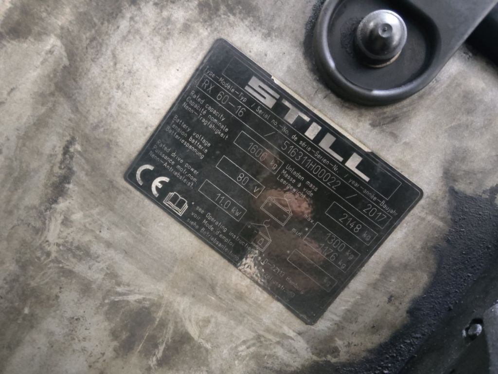 Still RX60-16 - Electric forklift: picture 5 Still RX60-16 - Electric forklift: picture 5