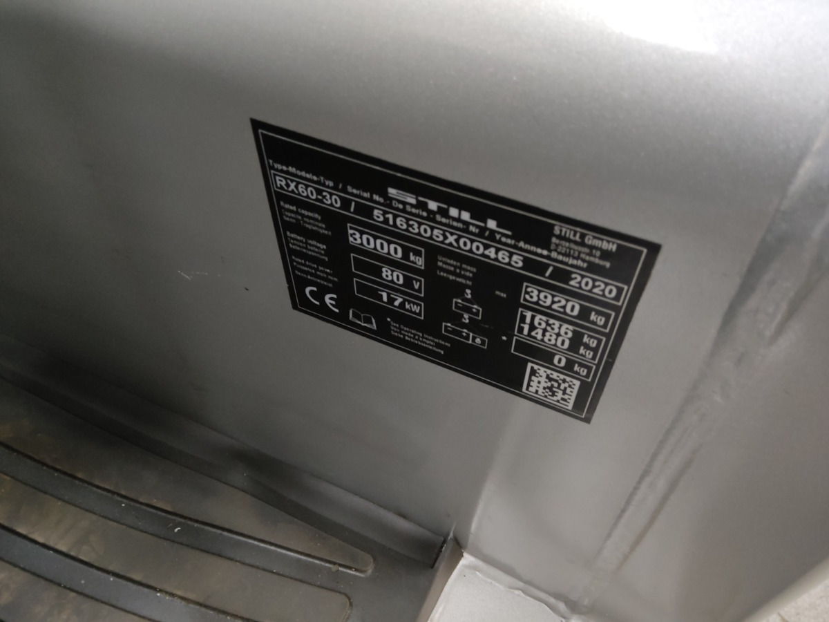 Still RX60-30 - Electric forklift: picture 5 Still RX60-30 - Electric forklift: picture 5