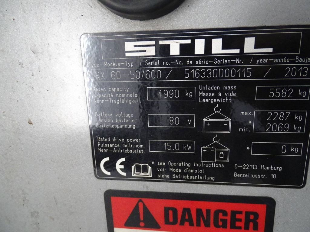 Still RX60-50/600 - Electric forklift: picture 5 Still RX60-50/600 - Electric forklift: picture 5