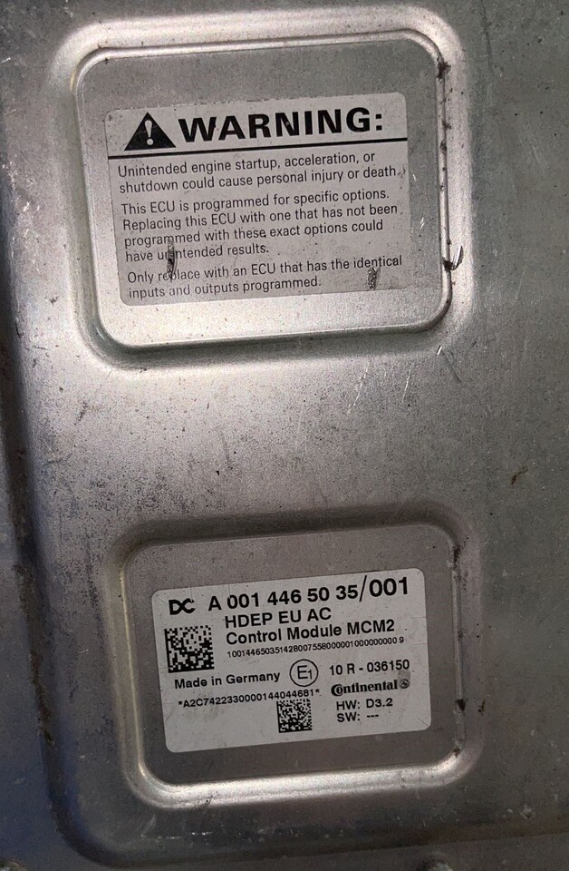 Mercedes Actro MP4 OM470 OM471 A0014465035 MCM2 Reman - ECU for Truck: picture 3 Mercedes Actro MP4 OM470 OM471 A0014465035 MCM2 Reman - ECU for Truck: picture 3