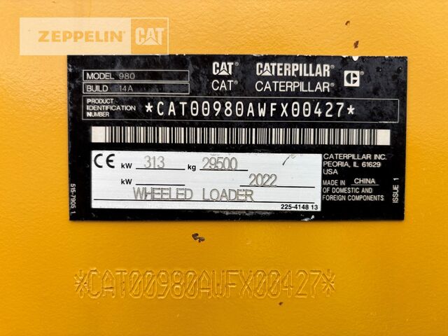 Cat 980 - Wheel loader: picture 2 Cat 980 - Wheel loader: picture 2