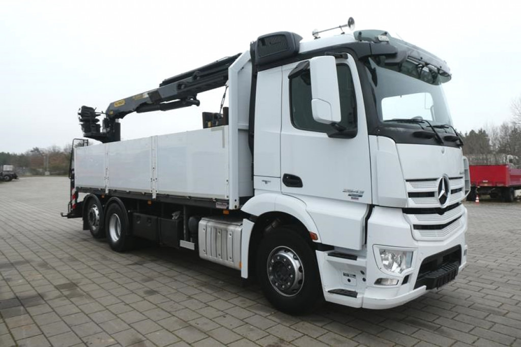 Dropside/ Flatbed truck, Crane truck MERCEDES-BENZ Antos 2543 L 6x2 Pritsche Heckkran: picture 9
