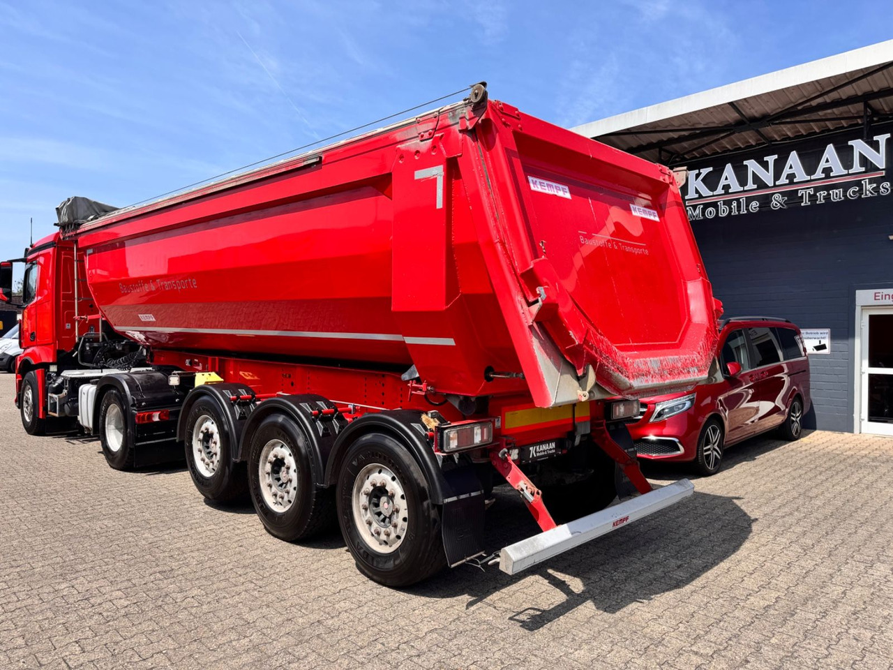 Kempf SKM 35/3 Alu Mulde ca.28m³ el. Verdeck 5.020Kg - Tipper semi-trailer: picture 2 Kempf SKM 35/3 Alu Mulde ca.28m³ el. Verdeck 5.020Kg - Tipper semi-trailer: picture 2