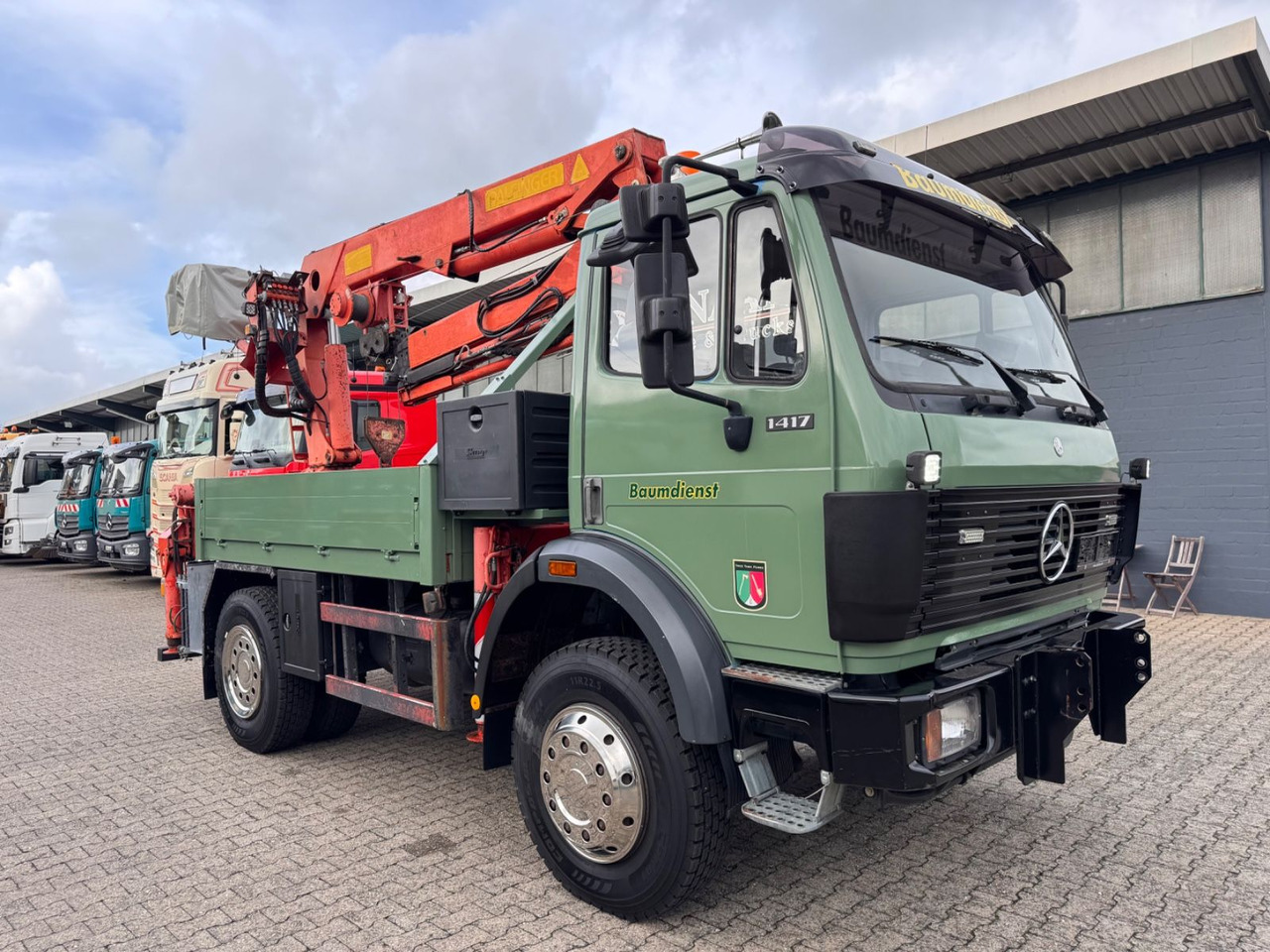 Mercedes-Benz 1417 AK Allrad Palfinger Montagekran 17,7m 64TKM - Crane truck: picture 1 Mercedes-Benz 1417 AK Allrad Palfinger Montagekran 17,7m 64TKM - Crane truck: picture 1