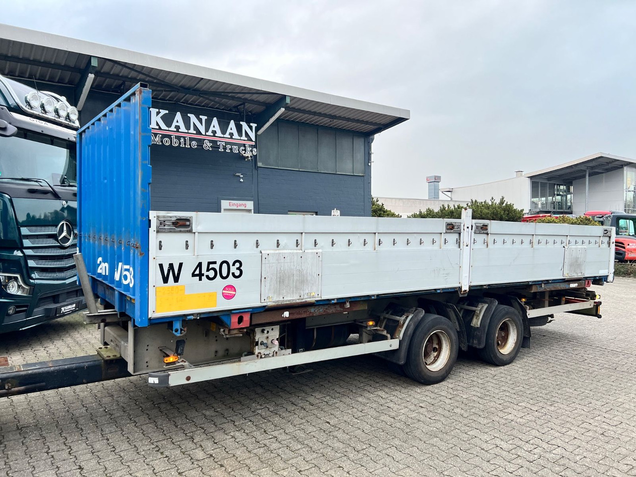 Wecon AWZ 218 LZ Tandem BDF Pritsche - Container transporter/ Swap body trailer: picture 2 Wecon AWZ 218 LZ Tandem BDF Pritsche - Container transporter/ Swap body trailer: picture 2